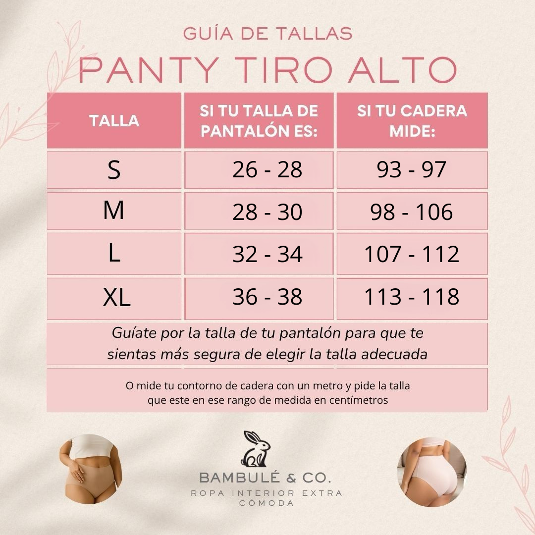 pack x 7 panties ultracómodos - Tiro alto
