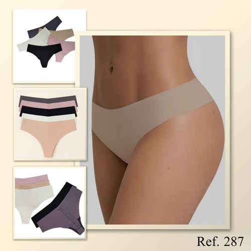 Ref 287. Paquete x 5 brasilera invisible